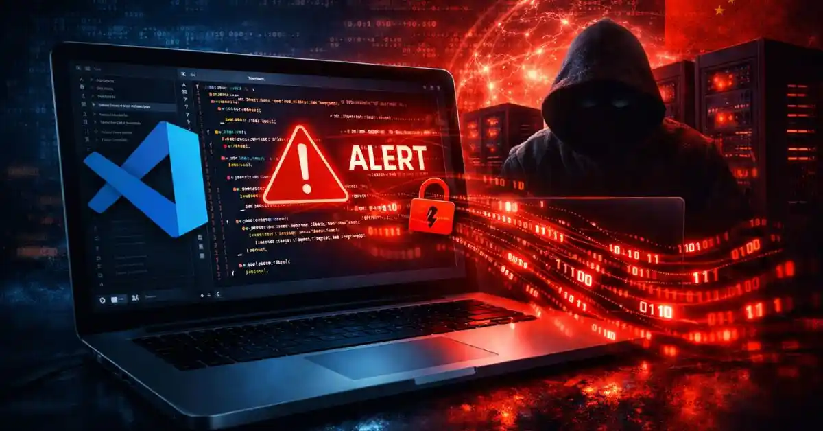 Malicious VS Code AI Extensions stealing developer source code through a fake AI coding assistant